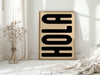 HOLA - Entrance Poster - Black Lettering - 8 Colors