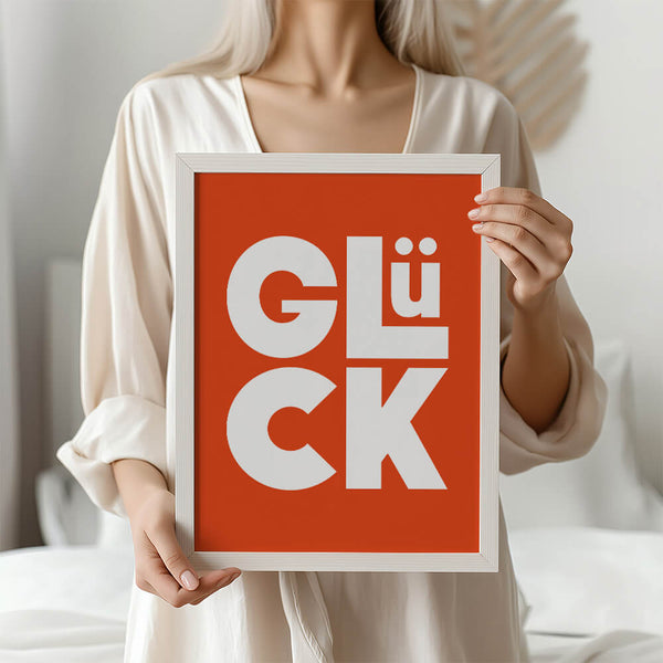 Wohnzimmer Ideen – Glück Poster – Eingang Inspiration
