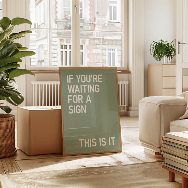 Wohnzimmer Inspiration – Spruch Poster – Wohnzimmer Design