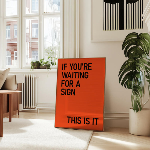 Wohnzimmer Inspiration – Motivationsspruch Poster – Wohnzimmer Wandgestaltung