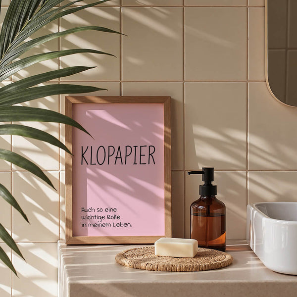 Badezimmer Poster – WC Bild – Badezimmer Design