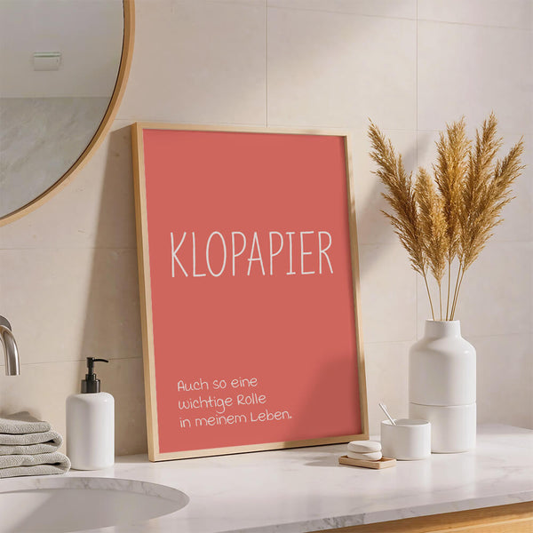 Badezimmer Poster – WC Bild – Badezimmer einrichten