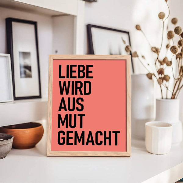 Liebe Poster – Wohnzimmer Inspiration – Moderne Wanddeko