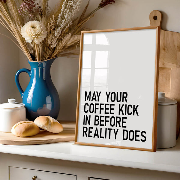 Küchenbilder – Kaffee-Spruch – Küche Poster