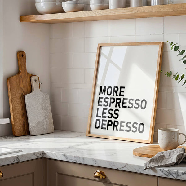 Küche Deko – Kaffee Poster – Essbereich Bild