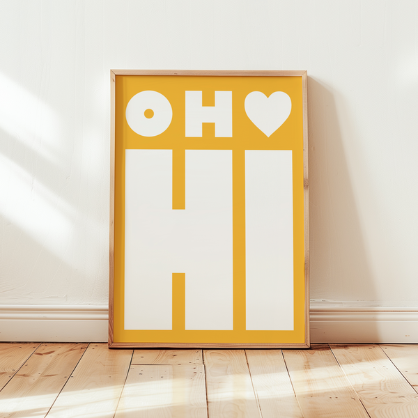 Poster für Eingangsbereich – Willkommen Design – Hi Poster