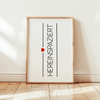 Come in poster – Welcome poster for entrance area &amp; hallway – White