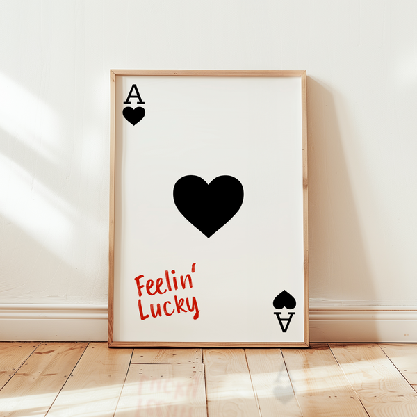 Feelin’ Lucky - Weißer Hintergrund - 2 Farben