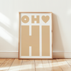OH Hi - Entrance Poster - White Background - 9 Colors