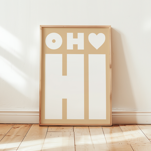 Poster Eingangsbereich – Moderne Wanddeko – Hi Poster