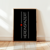 Come in poster – Welcome poster for entrance area &amp; hallway – Black