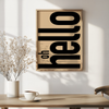 oh helllo - Entrance poster - Black lettering - 9 colors