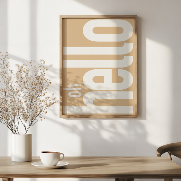 Flur Deko Poster – Stilvolle Wandgestaltung – Hello Poster