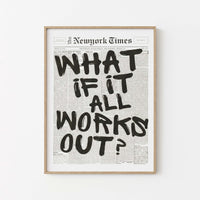 Typografie Poster – Wohnzimmer Deko – Wanddeko modern