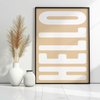 HELLO - Entrance Poster - White Lettering - 9 Colors