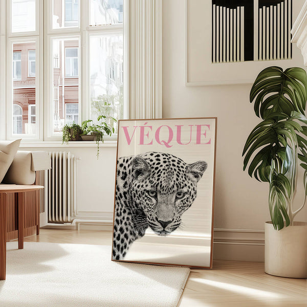 Leopard Poster – Fashion Bild – Elegante Wanddeko