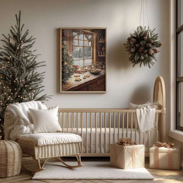 Weihnachts Poster – Festliche Wanddeko – Winterliche Wohnzimmer Deko – Weihnachten Bild