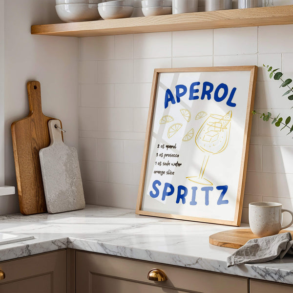 Aperol Spritz Poster – Trendige Küchen Deko – Küche modern