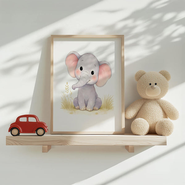 Babyzimmer Bilder – Elefant Poster – Kinderzimmer Ideen