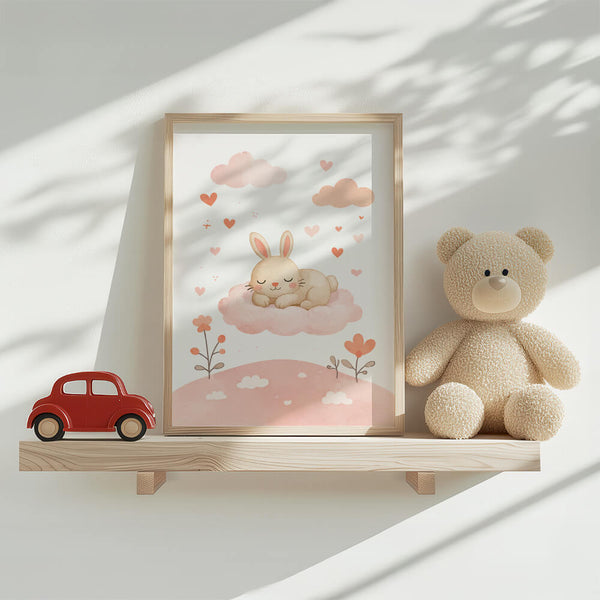 Babyzimmer Ideen – Hase Poster – Babyzimmer gestalten