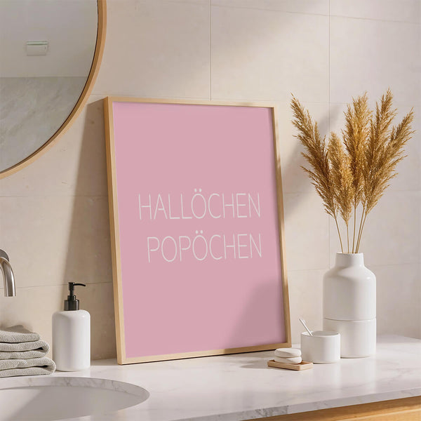 Badezimmer Ideen – Hallöchen Popöchen Poster – Badezimmer Inspiration