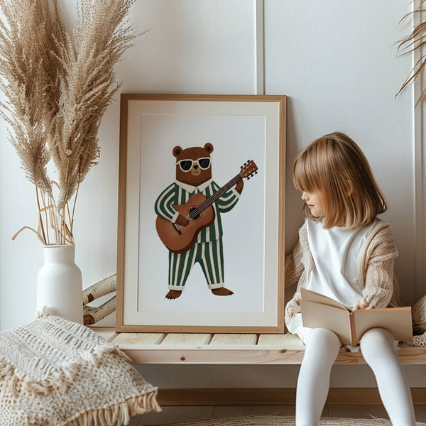 Kinderzimmer Ideen – Bärmotiv Bild – Babyzimmer Einrichten