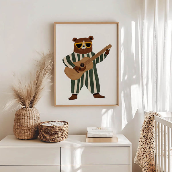 Kinderzimmer Bild – Tiermotiv Poster – Spielzimmer Deko