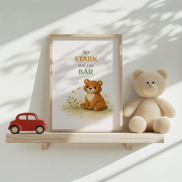 Babyzimmer Bilder – Bär Poster – Kinderzimmer Inspiration