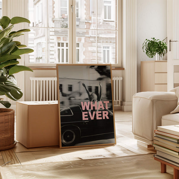 WHAT EVER - Schwarz/Weiß/Rosa