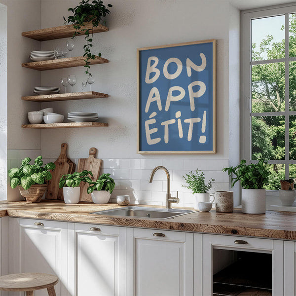 Küche Deko – Bon Appétit Poster – Küche Inspiration