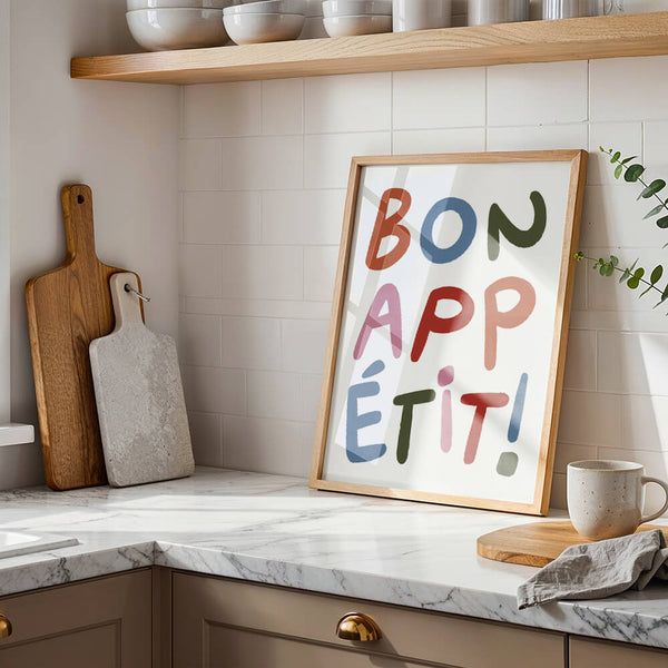 Küche Einrichtung – Guten Appetit Poster – Essbereich Deko