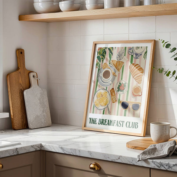 Küchenposter – Breakfast Club – Deko Küche