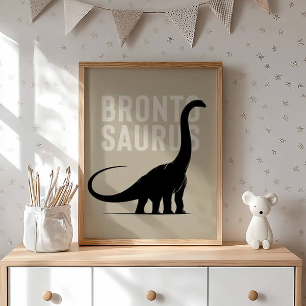 Spielecke Poster – Brontosaurus – Liebevolle Wanddeko