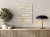 MOIN - Entrance poster - White background - 9 colors