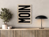 MOIN - Entrance poster - Black lettering - 8 colors