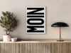 MOIN - Entrance poster - White background - 8 colors