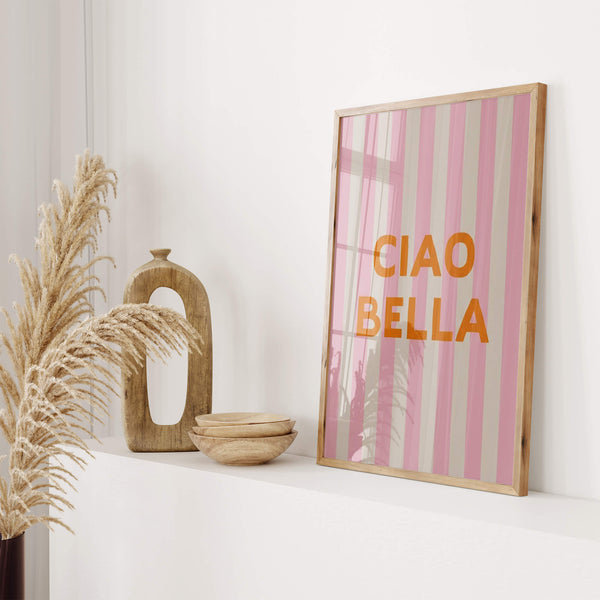 Ciao Bella Poster – Moderne Flur Deko – Eingangsbereich Ideen