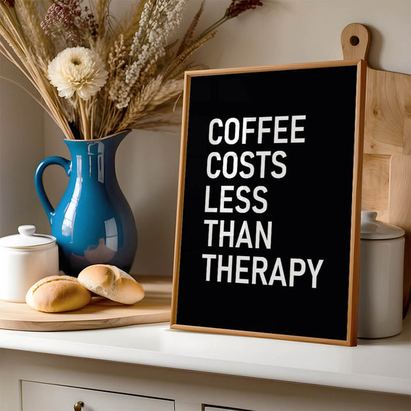 Küche Deko – Kaffee-Spruch Poster – Küche Design