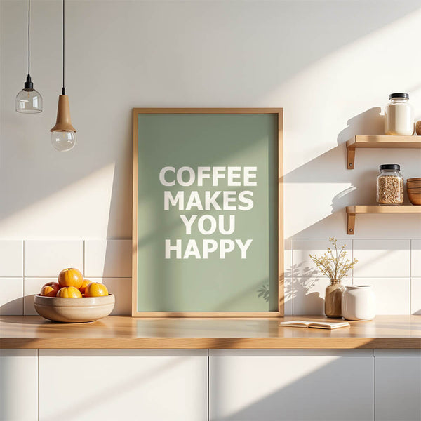 Küche Design – Kaffee Spruch Poster – Küche Einrichtung