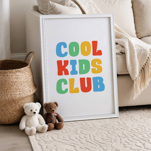 Babyzimmer Inspiration – Cool Kids Club Poster – Babyzimmer Ideen