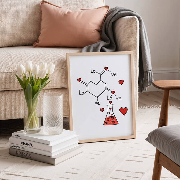 Wohnzimmer Design – Liebe Poster – Eingangsbereich Dekoration