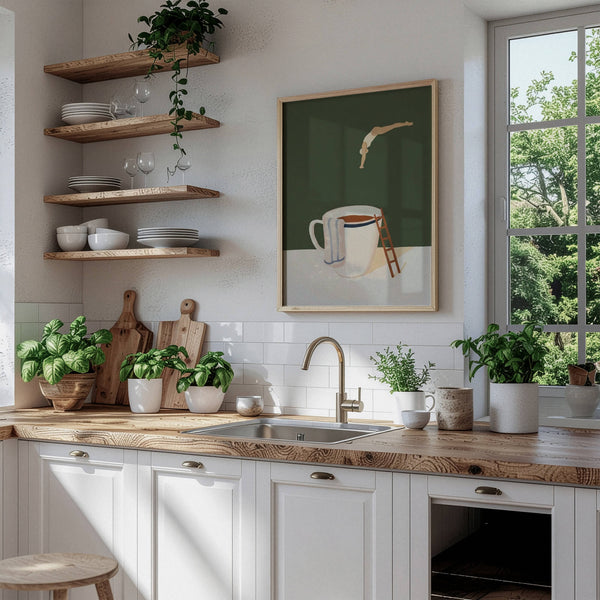 Kaffee Poster – Stilvolle Küchendeko – Wandbild Küche