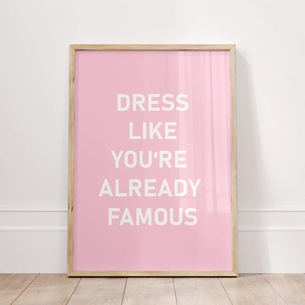 Fashion Poster – Stilvolle Wanddeko – Ankleidezimmer Inspiration