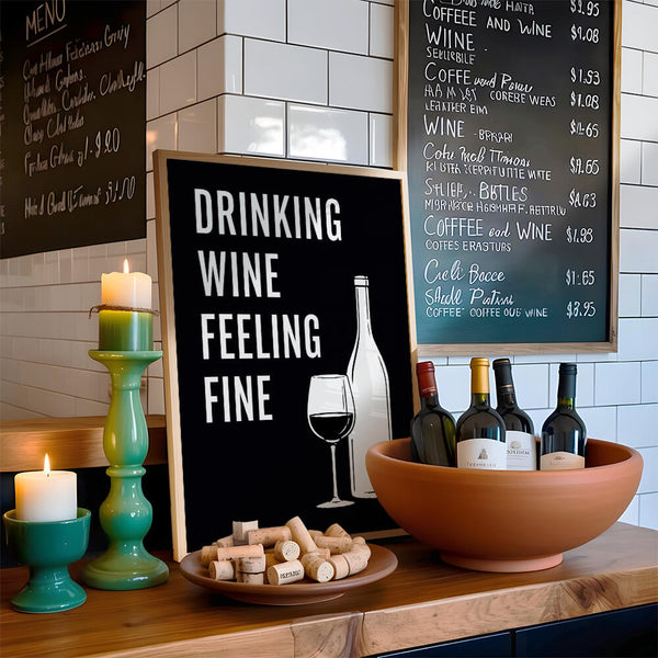 Küchenposter – Wein Bild – Bar Poster