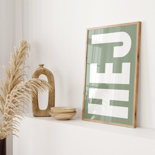 Eingangsbereich Wandgestaltung – HEJ Typografie Poster – Eingangsbereich Inspiration