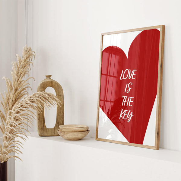 Flur gestalten – Herz Poster – Eingang Inspiration