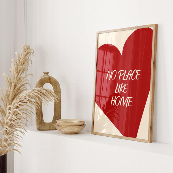 Zuhause Poster – Herzliches Motiv – Flur Deko