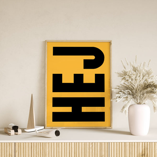 Flur Deko – Hej Poster – Eingang Wandgestaltung