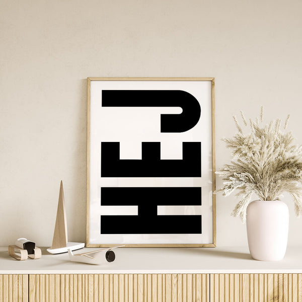 Wohnzimmer einrichten – Hej Poster – Flur Ideen