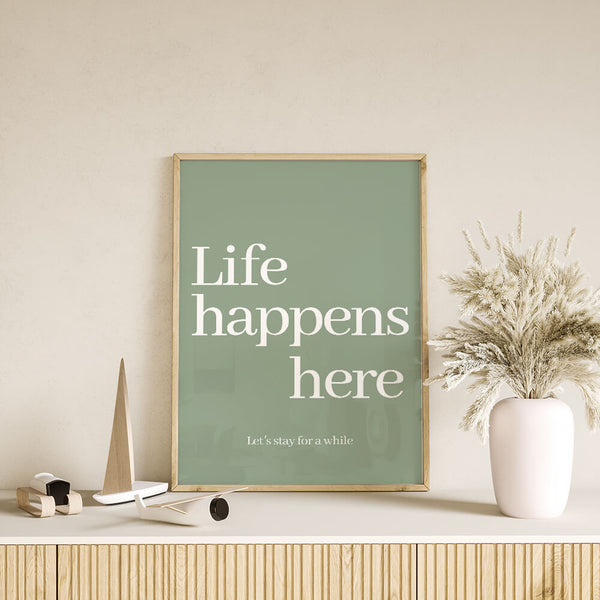 Wohnzimmer Design – Zitat Poster – Wohnzimmer Inspiration